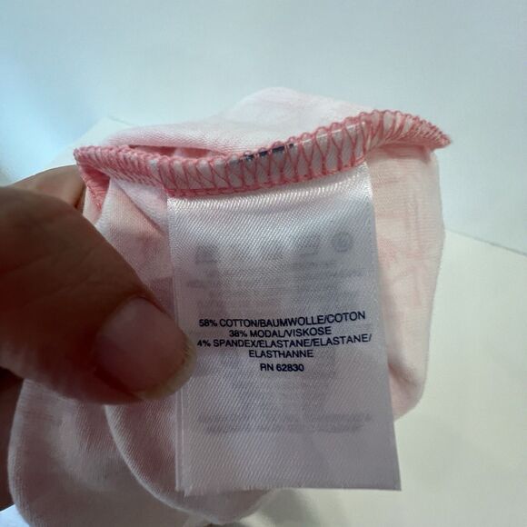 Lands’ End Pink and White Sailboat Cotton Dress Medium Tall 10-12 - Picture 10 of 11